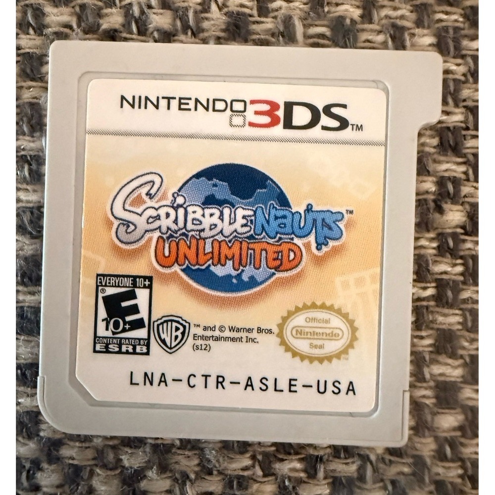 Scribblenauts Unlimited Nintendo 3DS Tested & Working Cartridge ONLY!